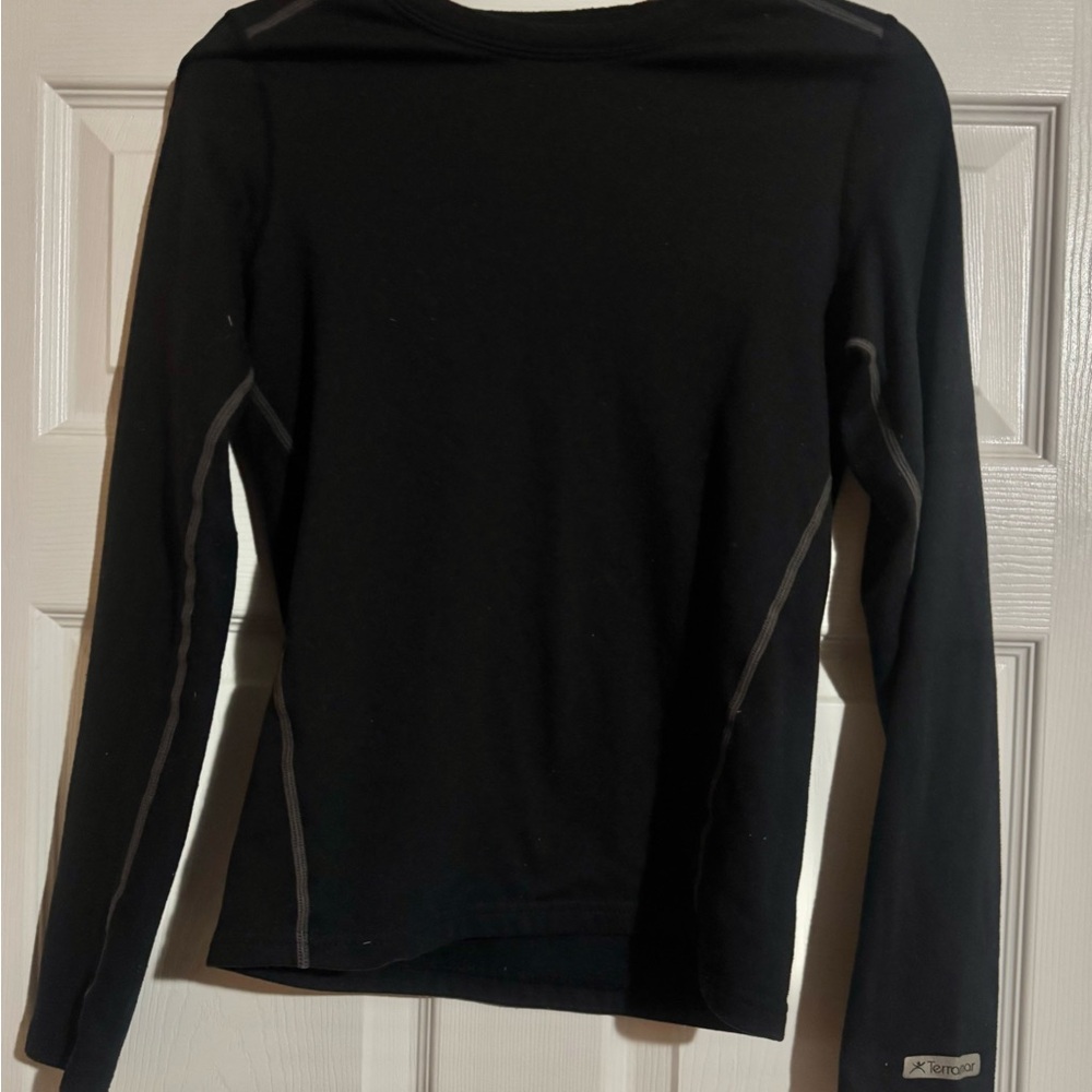 Black Fitted Crew Neck T-shirt